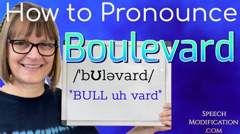 boulevard pronunciation|blvd pronunciation.